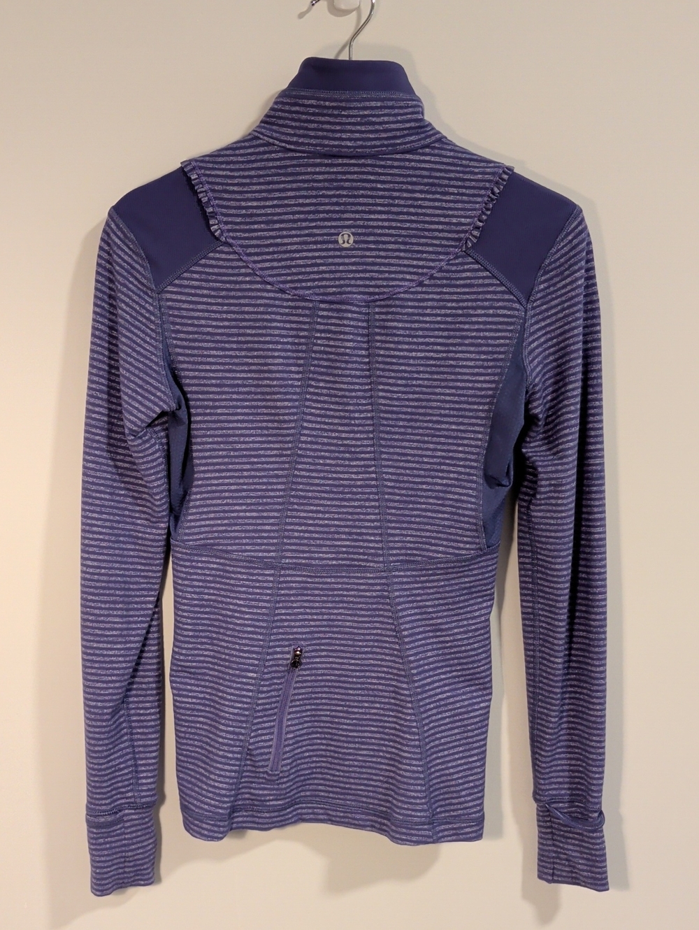Lululemon Striped Purple Half-Zip Pullover - Picture 5 of 6